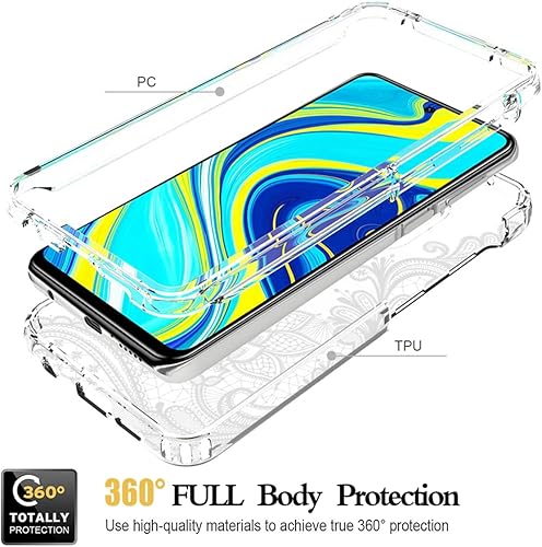 Miniatura 10 de Funda para Redmi Note 9 ProNote 9SRedmi Note 9 Pro MaxPoco M2 Pro con protector de pantalla de vidrio templado, cubierta protectora de cuerpo