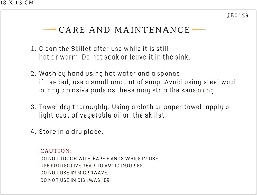 Miniatura 9 de Jim Beam JB0159, construcción resistente, sartén de hierro fundido pre-sazonado con base de madera y manopa, negro, pequeño