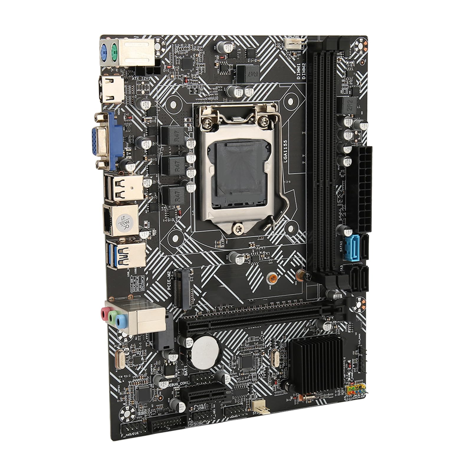 Scheda Madre B75M-VH LGA1155, Slot di Memoria DDR3, capacità di Memoria Espandibile, Design Compatto, connettività Migliorata, Prestazioni Ottimizzate, Installazione