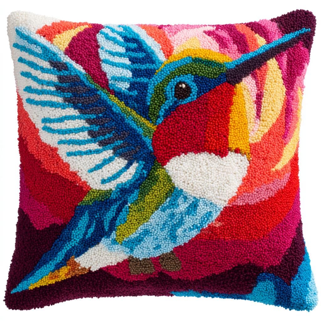 Henypt Latch Hook Cushions Kits Bird