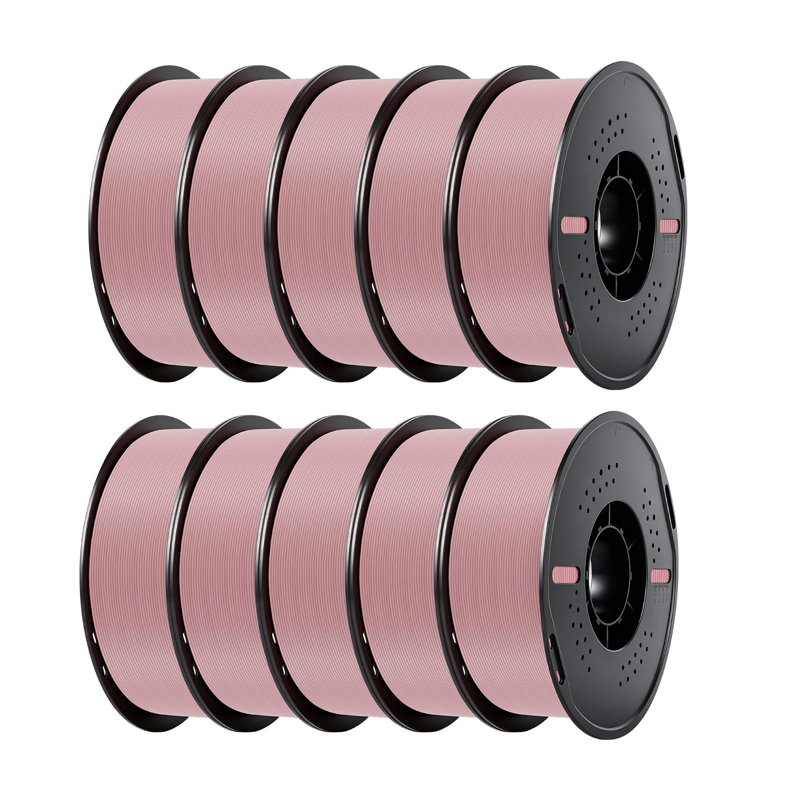 Kingroon 10KG Light Pink PLA Filament 1.75mm, +/- 0.02mm Tolerance, Low Odor &amp; Bubble-Free Filament, Fits for Most FDM 3D Printers