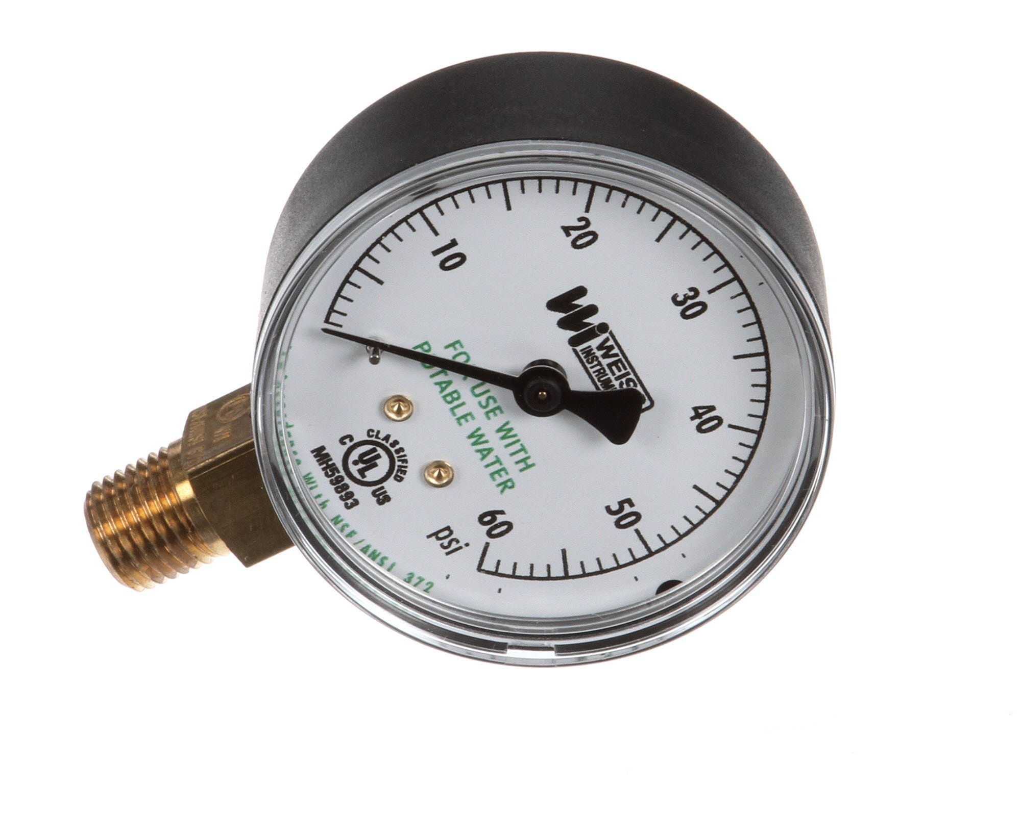American Dish Service 299-1003 Pressure Gauge, Water Supply, 9" Height, 6" Width, 5" Length