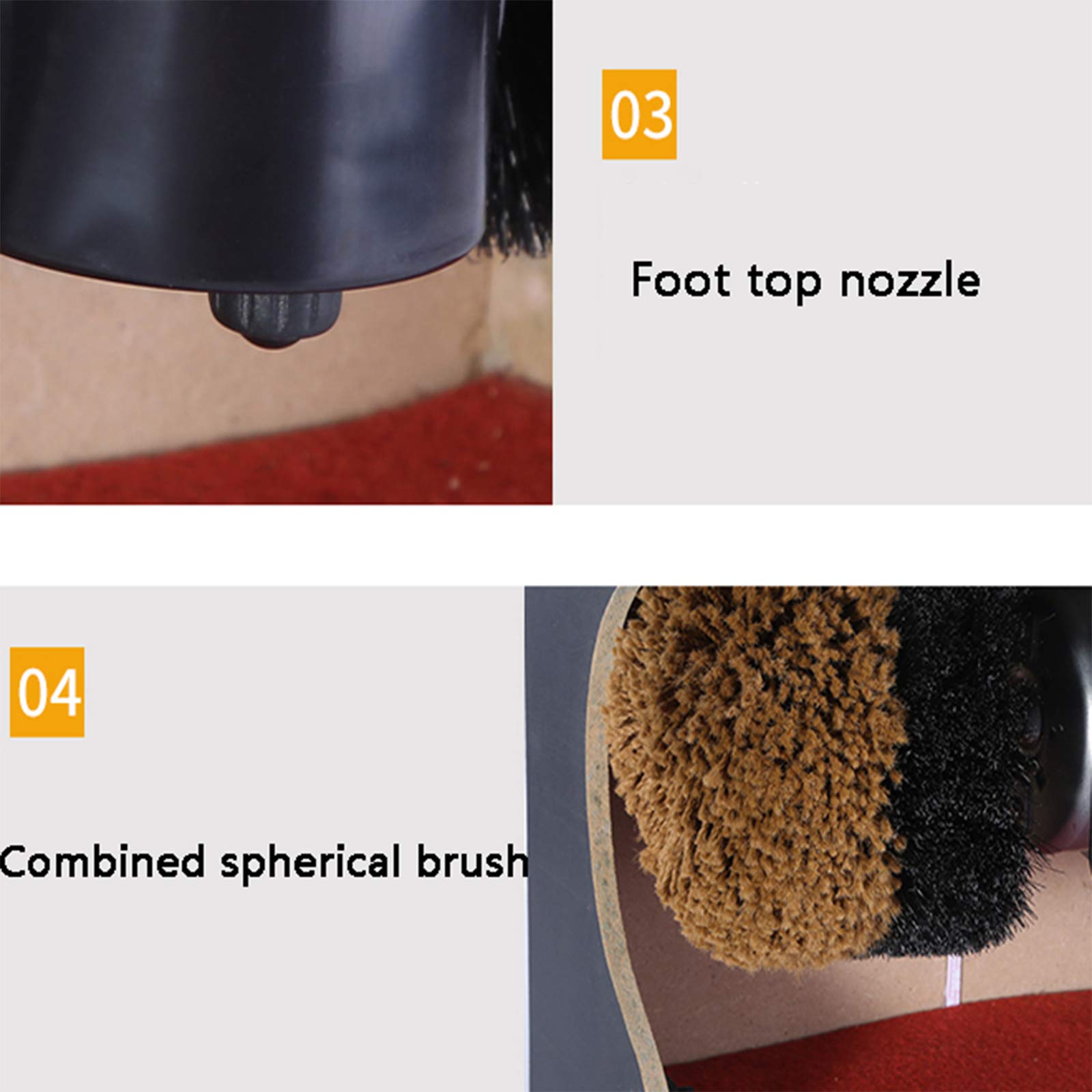 Cepillo for Zapatos de Calidad hotelera, Ultra Duradero(Gold)