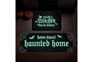 Halloween Glow-in-the-Dark Kitchen Mat: Enchanting the Path to Your Gothic Abode