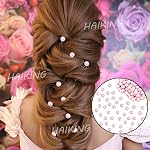 Round Pearl Beads, 1000 Pcs Pink Pearl Satin Luster Loose Beads for DIY Jewelry Making Supplies, Art Craft, Decoration Accessories(6mm)