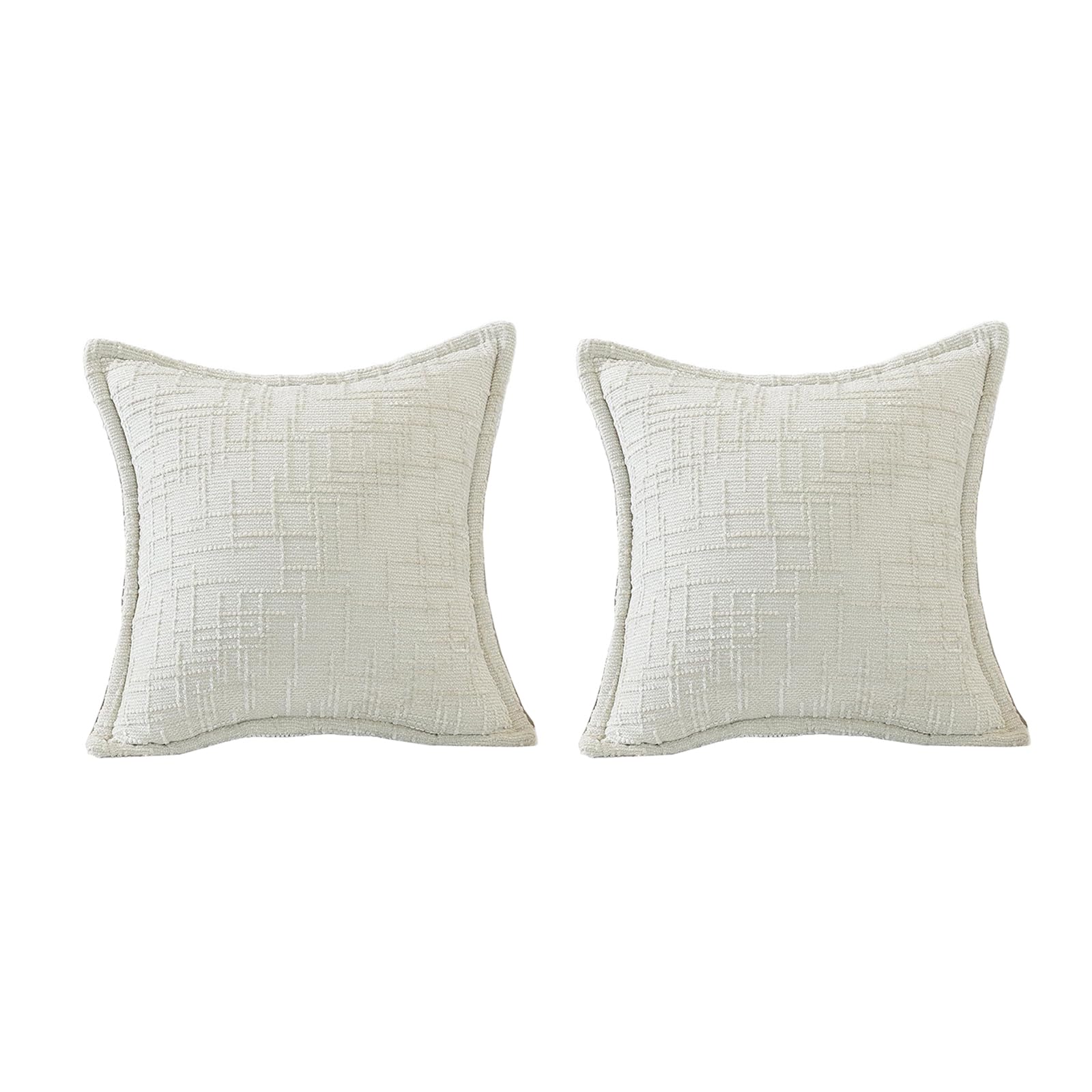 AMSLSIU Teal Pillows For Couch Featuring Lightweight Chenille Crafting Accent Cushions For Living Spaces Teal Throw Pillows, White