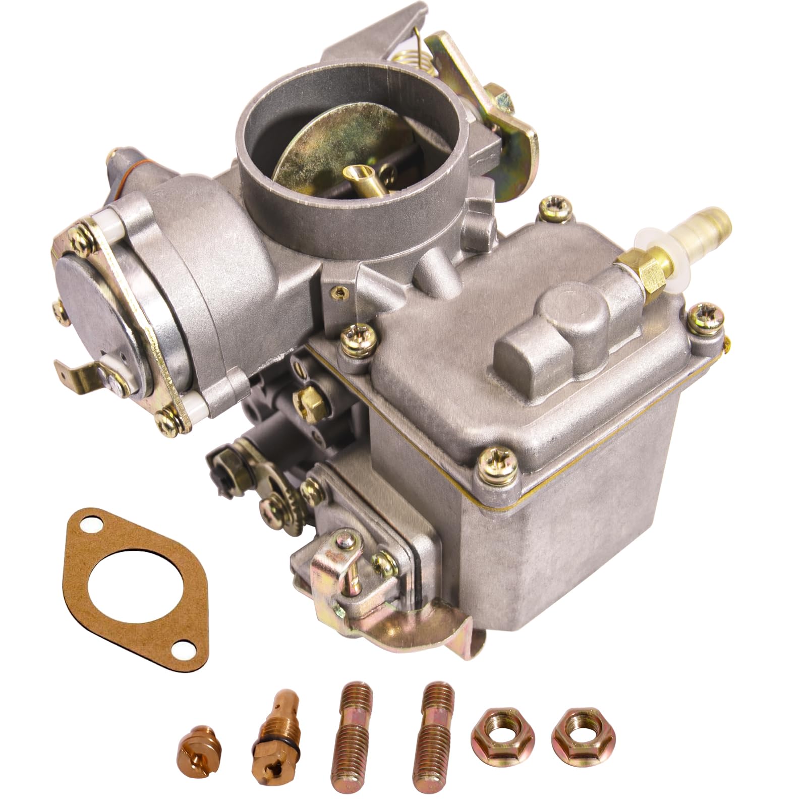Carburetor 34 PICT-3 For VW Beetles Super Beetles 1971-1979 Dual Port 1600cc Engine 12V Air Cooled Type 1 Engines Electric Choke Thing Karmann Ghia
