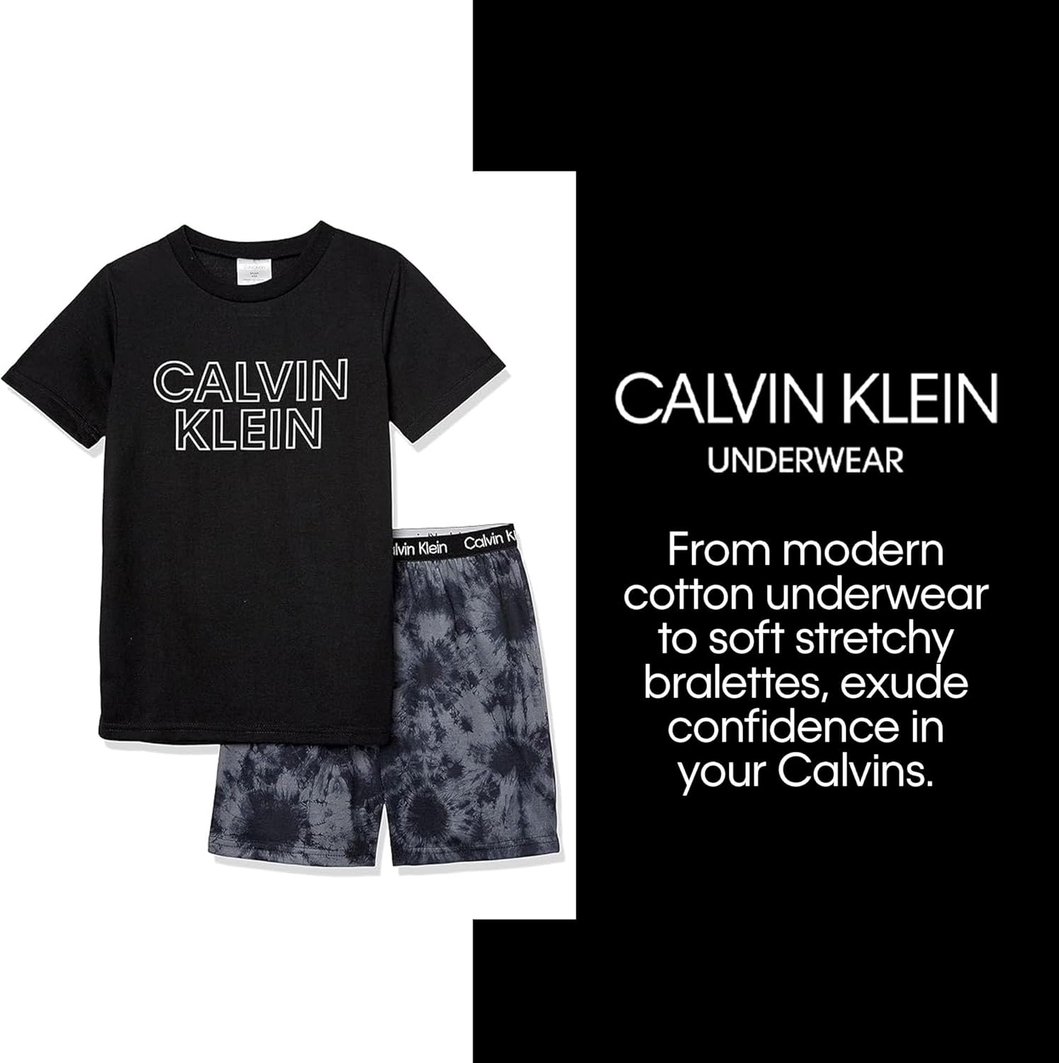 Calvin Klein Boys' Two Piece Sleepwear Top and Bottom Pajama Set - Image 4
