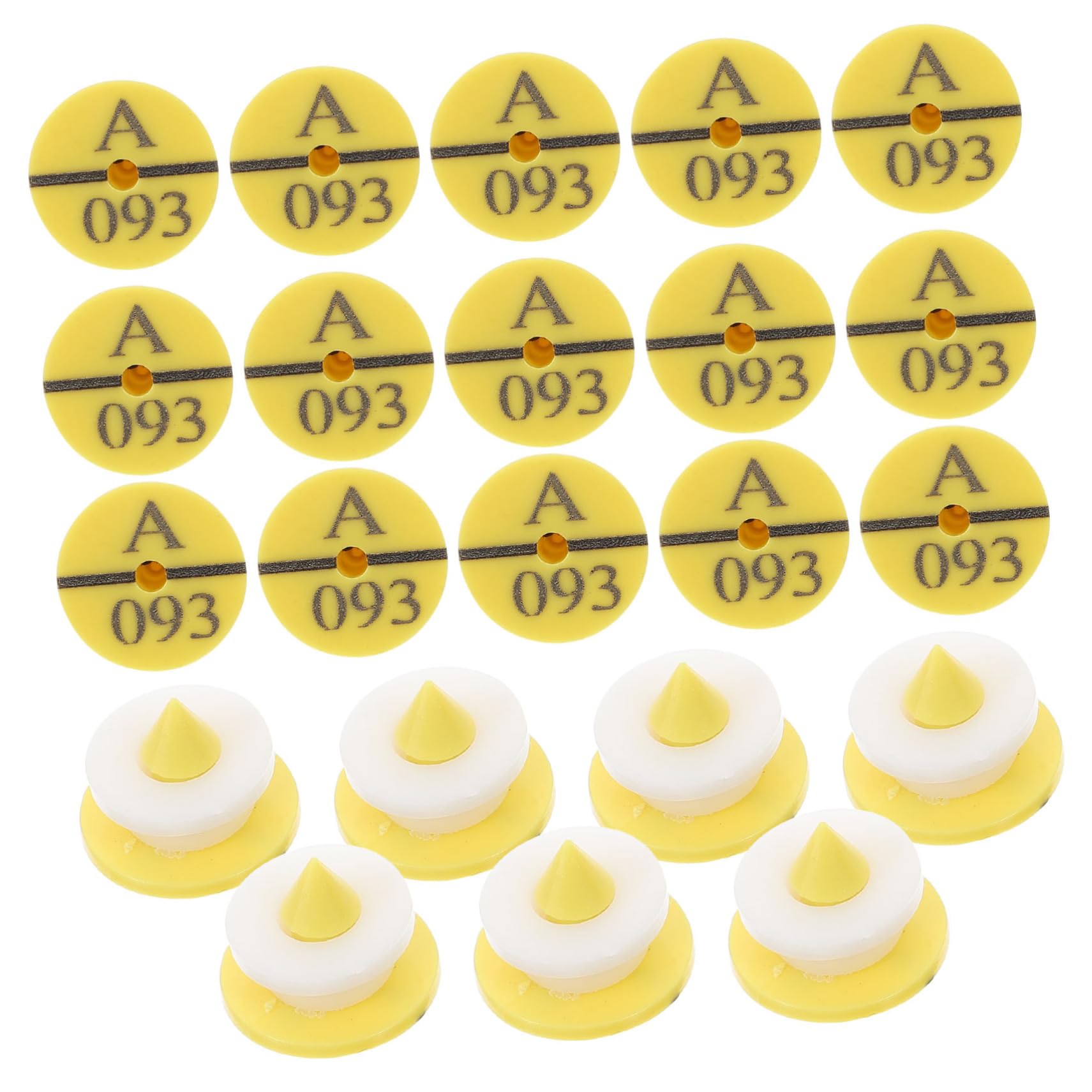 BESPORTBLE 150pezzi Etichette Auricolari Per Pollame e Bestiame Marcatori Per Facili Usare Resistenti e Versatili Per Allevatori Conigli Mucche e