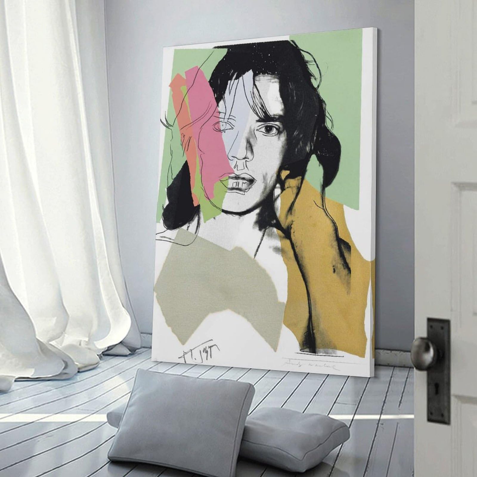 新品同様アンディ ウォーホール ポスター 「ミックジャガー」デッド