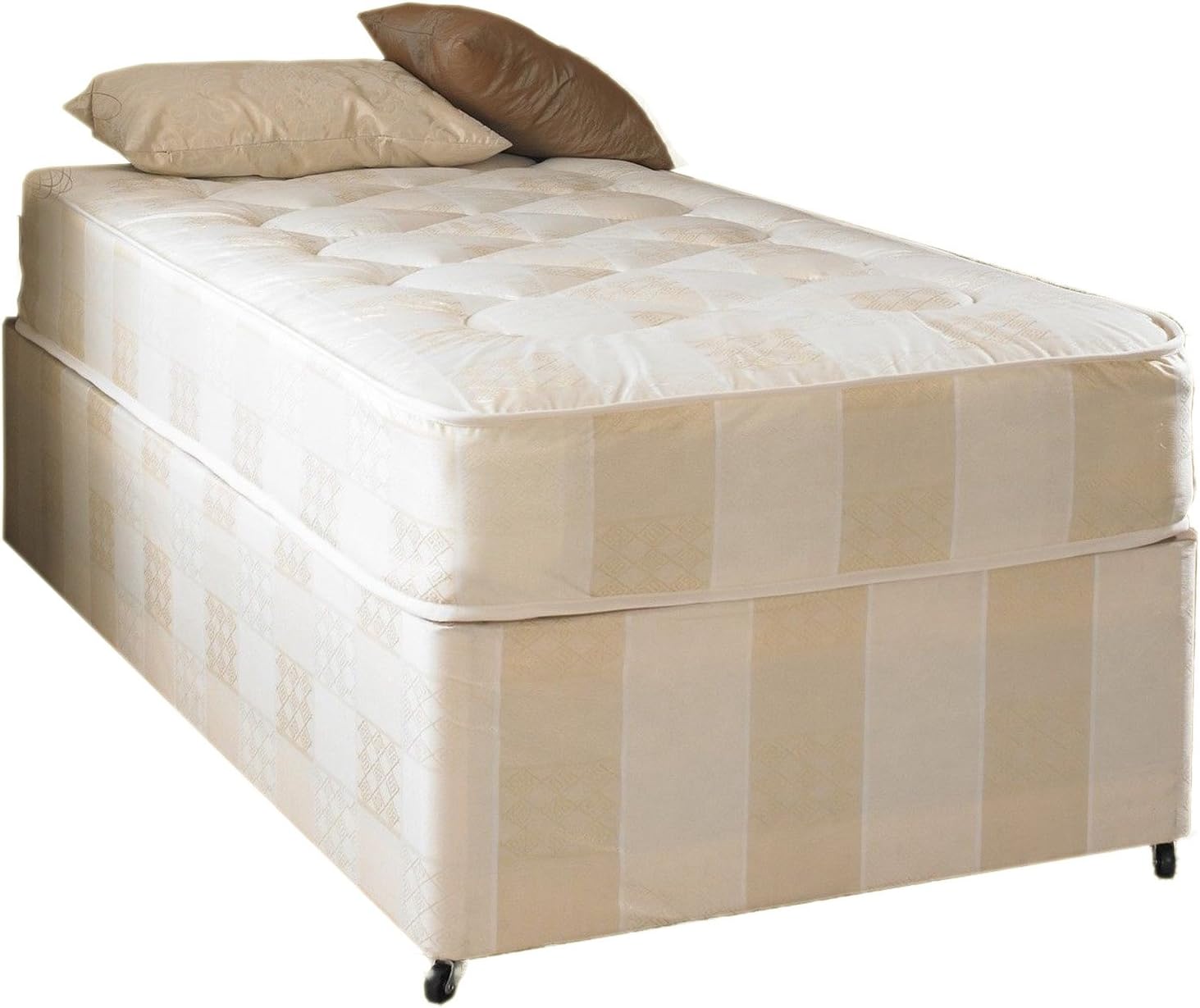 Just Beds Deep Quilt Divan Bed Including Deep Quilt Mattress (Available in 2'6 Small Single - 3'0 Single - 3'6 Large Single - 4'0 Small Double - 4'6 Double - 5'0 Kingsize) (3x6'3 Single)