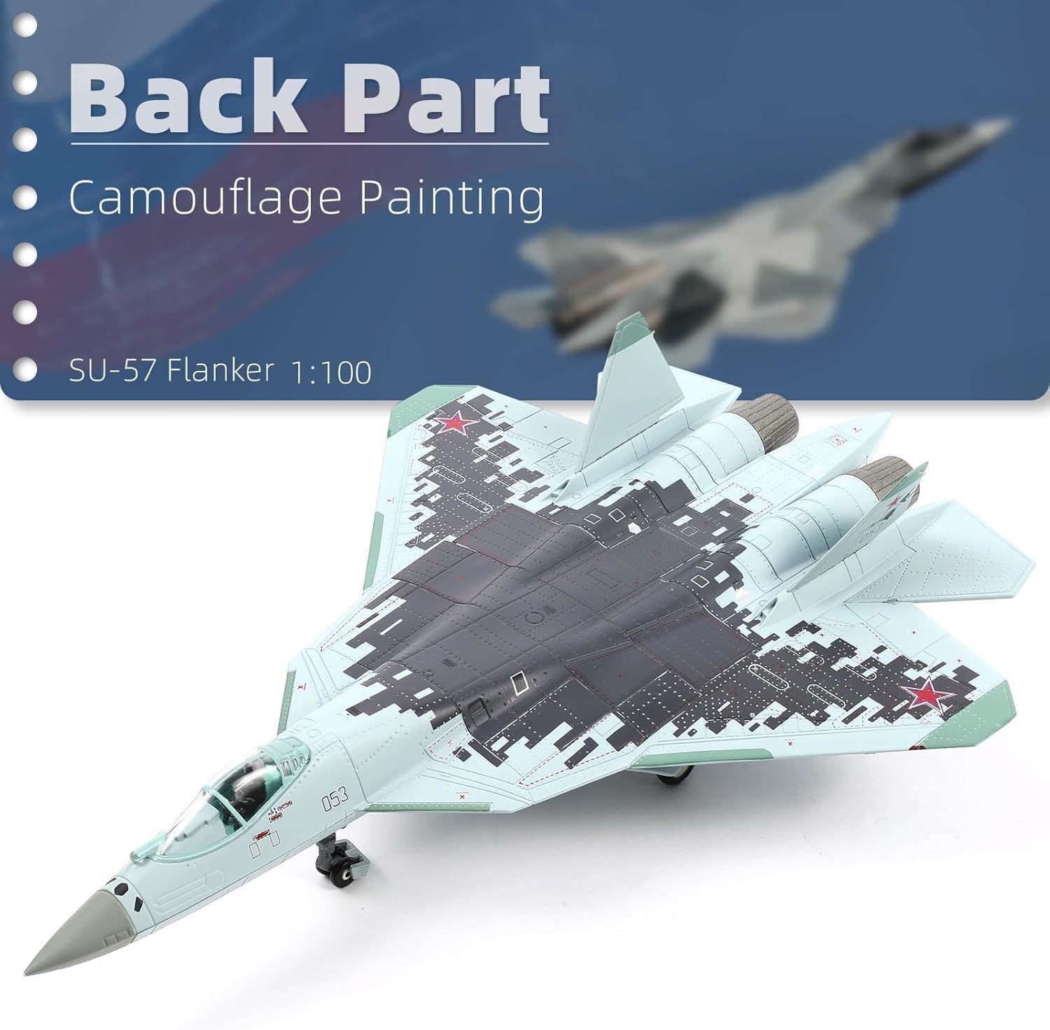 Amazon.co.jp: NUOTIE 1/100 SU-57 航空機 ロシア スホーイ 戦闘機