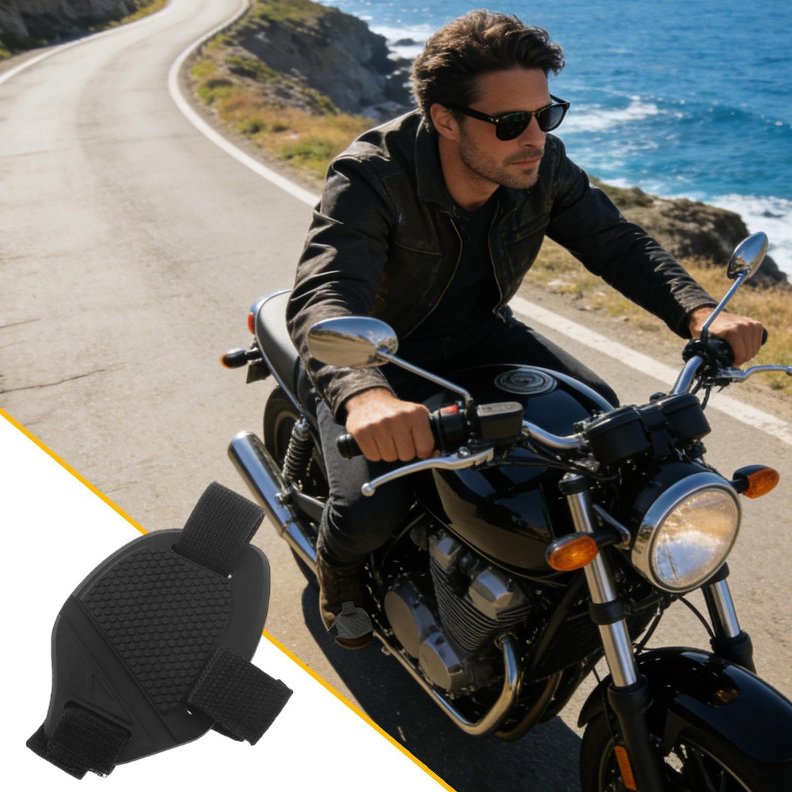 Generico Copriscarpe da moto - antiscivolo ergonomica, traspirante e durevole, del cambio, dal design resistente all'usura | Accessorio per copertura pedale bici da corsa per m