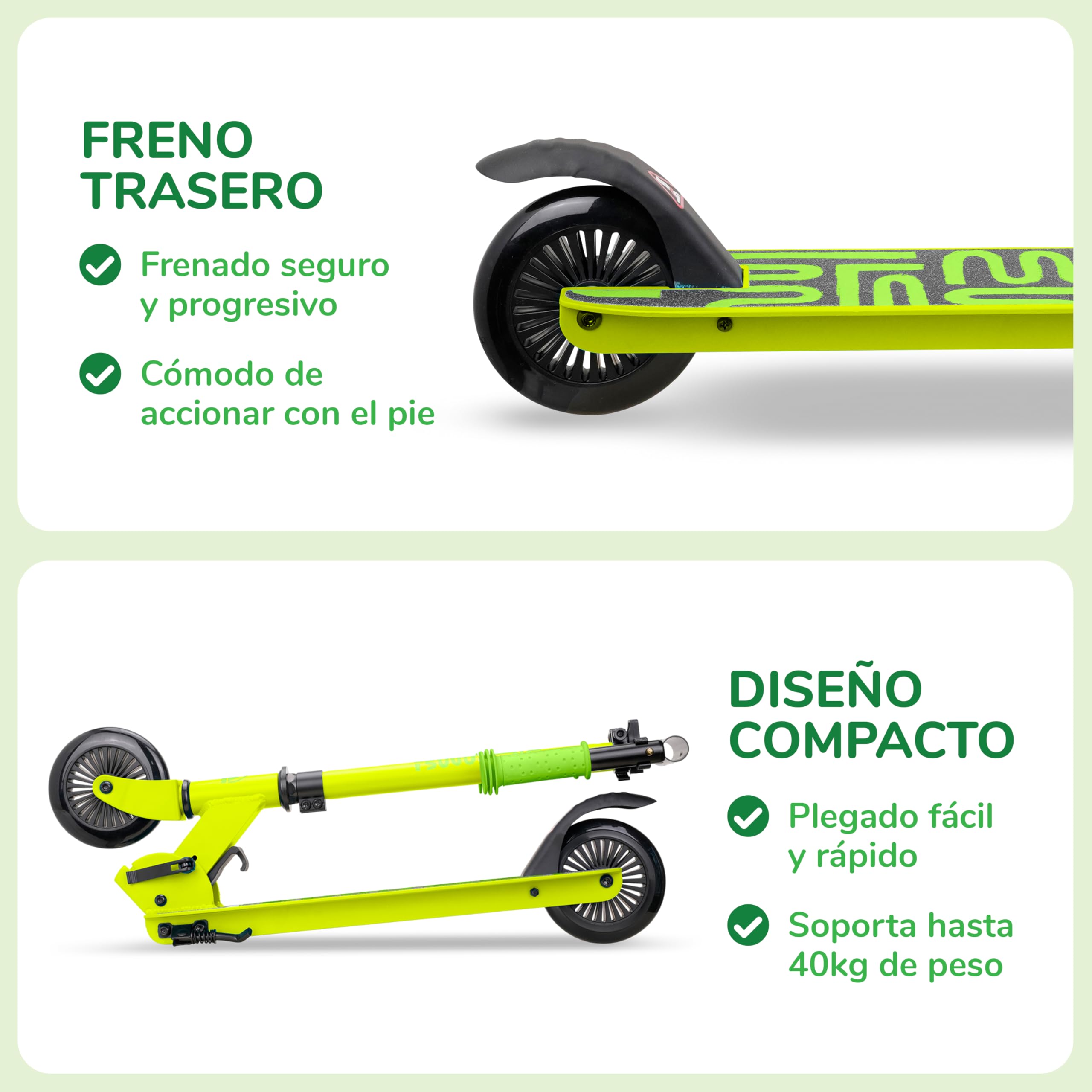 Sawyer Bikes - Patinete Infantil Ajustable - Niños 4 a 7 Años