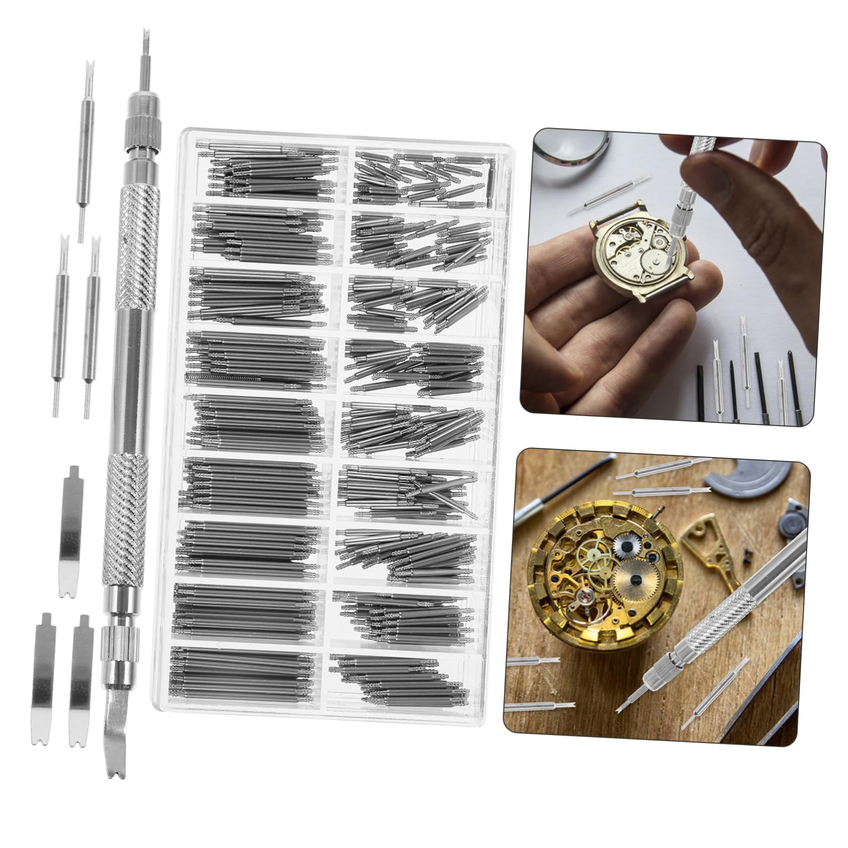 PACKOVE 5 Ensembles Ensemble d'outils de réparation de Montres Trousse à Outils Outil de Suppression de Liens extracteurs de Bracelets de Montre Sangle Combinaison épingler Boîte à Outils