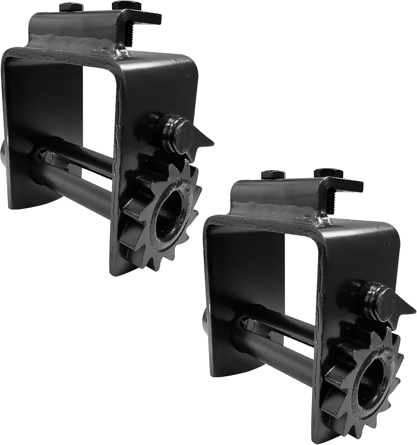 Mega Cargo Control 2 - Pack Portable Bolt-On Trailer Winches, 160 MM Profile - 5,000 Load Limit, Heavy Duty Flatbed Tie Downs