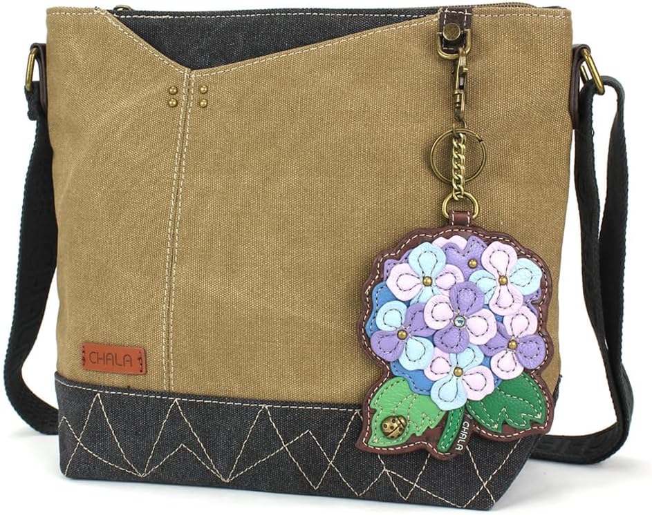 CHALA Prism Crossbody Womens Shoulder Purse with Adjustable Strap - Hydrangea - olive