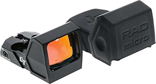 Vista 3 de Crimson Trace Mira RAD Micro Compact Open Reflex con Co-Witness integrado para pistolas compactas y subcompactas, tiro defensivo y competencia