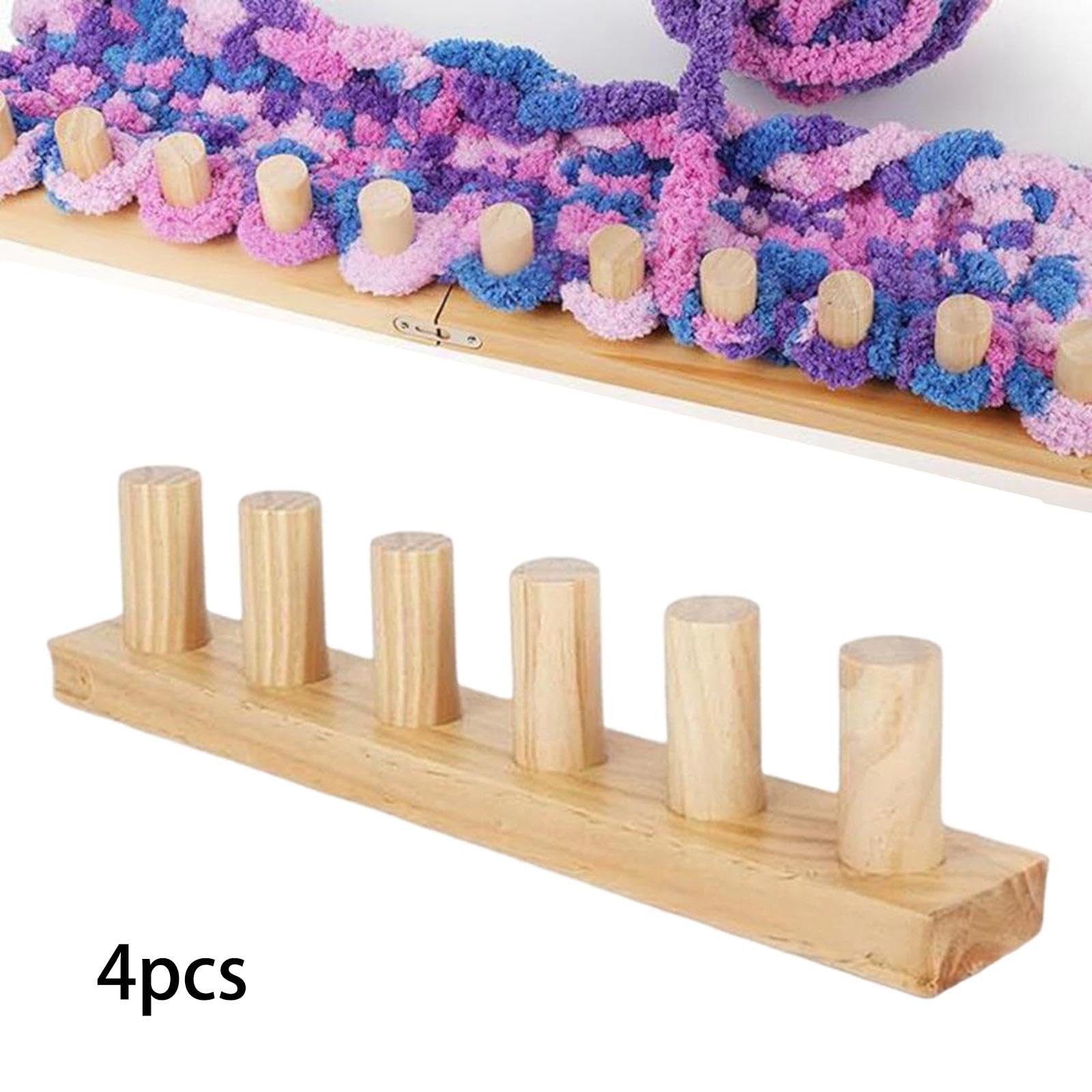 Métier à Tricoter Manuel, Kit de Tricot Réutilisable pour La Confection de Couvertures, Accessoire pour La Fabrication de Couvertures, 4 Pièces