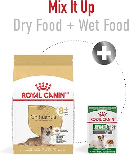 Miniatura 4 de Royal Canin Chihuahua Adulto 8+ Alimento deshidratado específico para raza para perros mayores, bolsa de 1.13 kg
