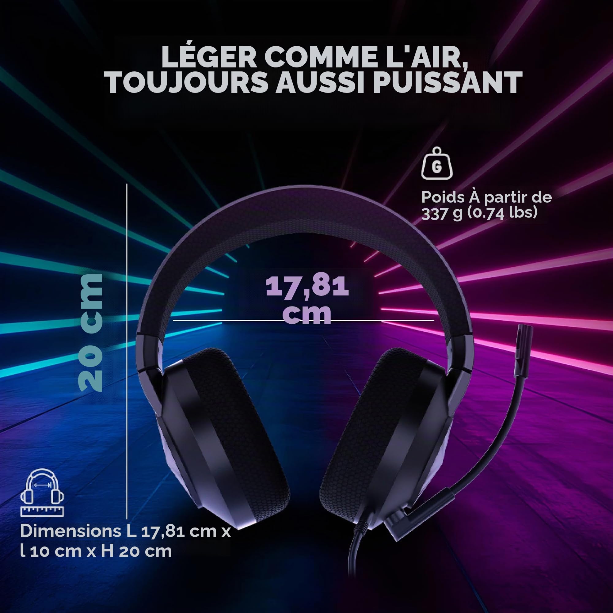 Lenovo Casque de Jeu H210