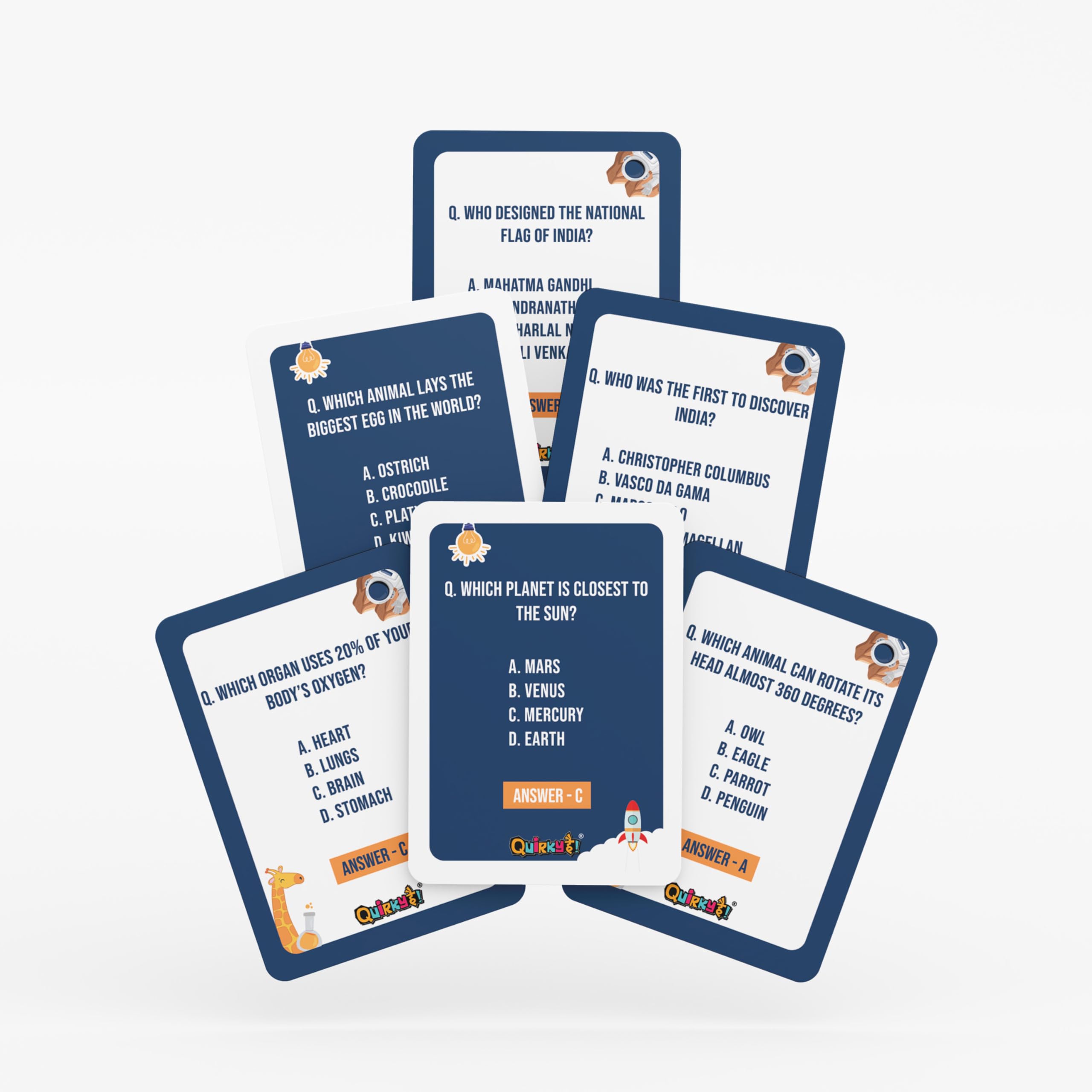 Quiz Safari & Bollywood Dumb Charades Card Game Combo - Fun & Educational Games for Kids & Adults - Perfect for Game Nights, Parties & Family Fun | Ages 6+ 2