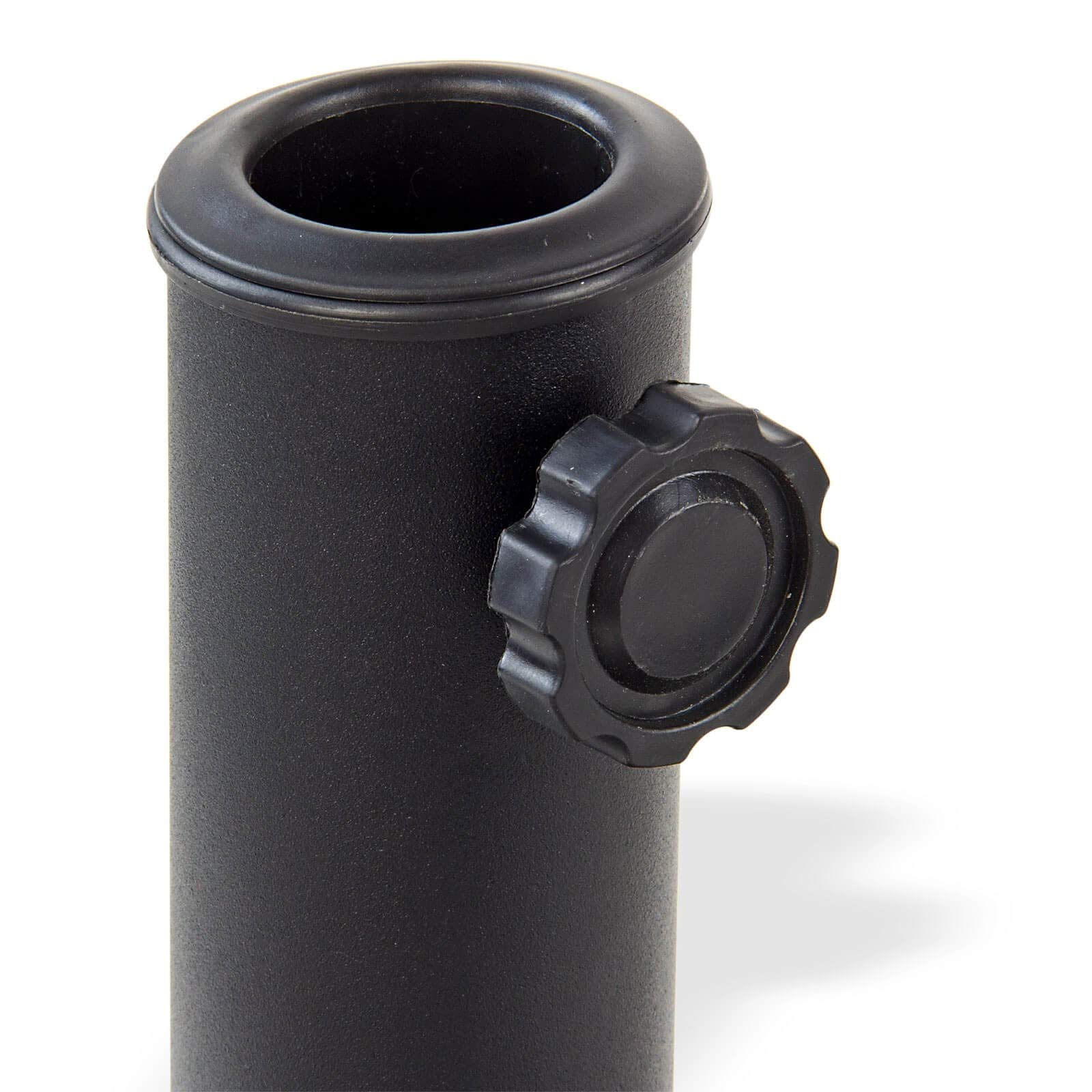 Supporto per ombrellone/portaombrelli, 8,8 kg, semicircolare, effetto ghisa
