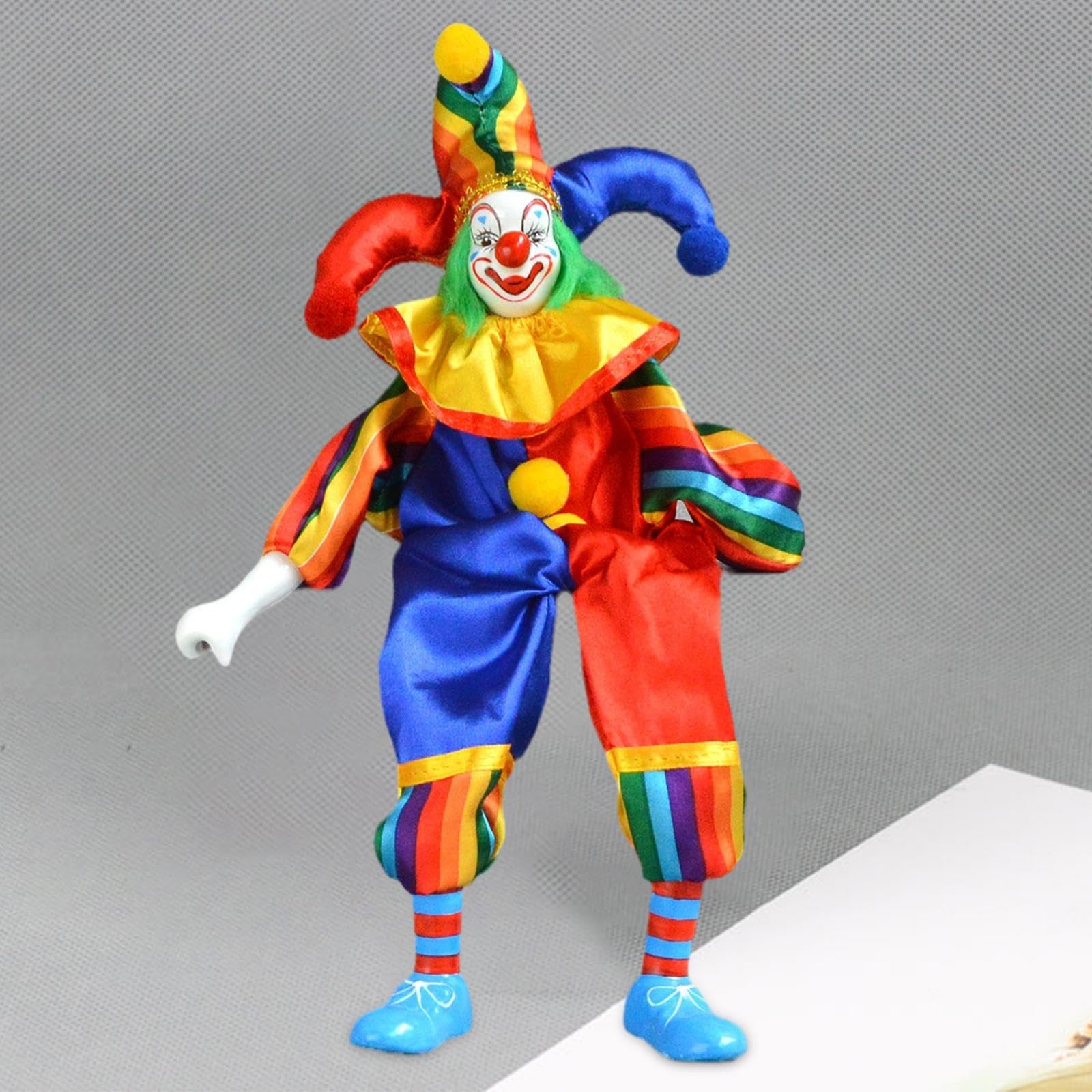 ♥️ピエロ 人形 イタリー製♥️ Amazon | 人形ユニークなお土産デスクトップ装飾ポータブル磁器ピエロ