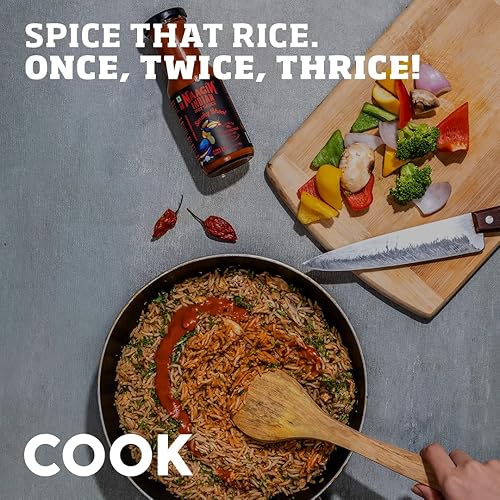 Miniatura 4 de NAAGIN Salsa picante india  Fantasma ahumado (8.11 oz, 8.11 oz)  Salsa de pimiento fantasma  Extra picante  Mejora instantánea de sabor  100% vegana