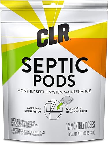 CLR Cápsulas de tratamiento del sistema séptico, sin complicaciones, disolubles y fáciles de enjuagar, formuladas con ingredientes de base