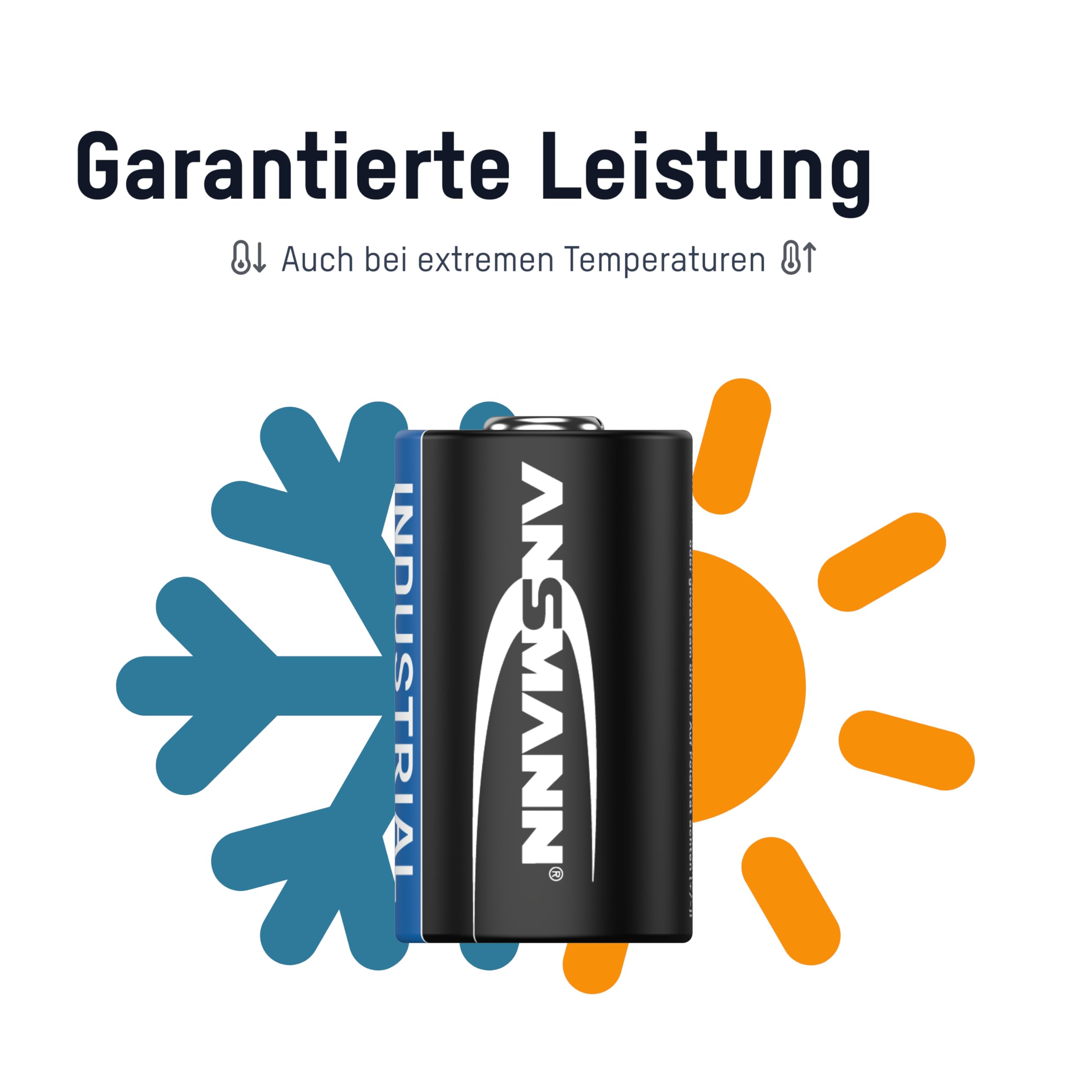 ANSMANN Bateria litowa CR2 3 V, 10 sztuk, DLCR2, specjalna bateria, idealna do czujników, elektronicznego zamka drzwi, lamp błyskowych, latarek