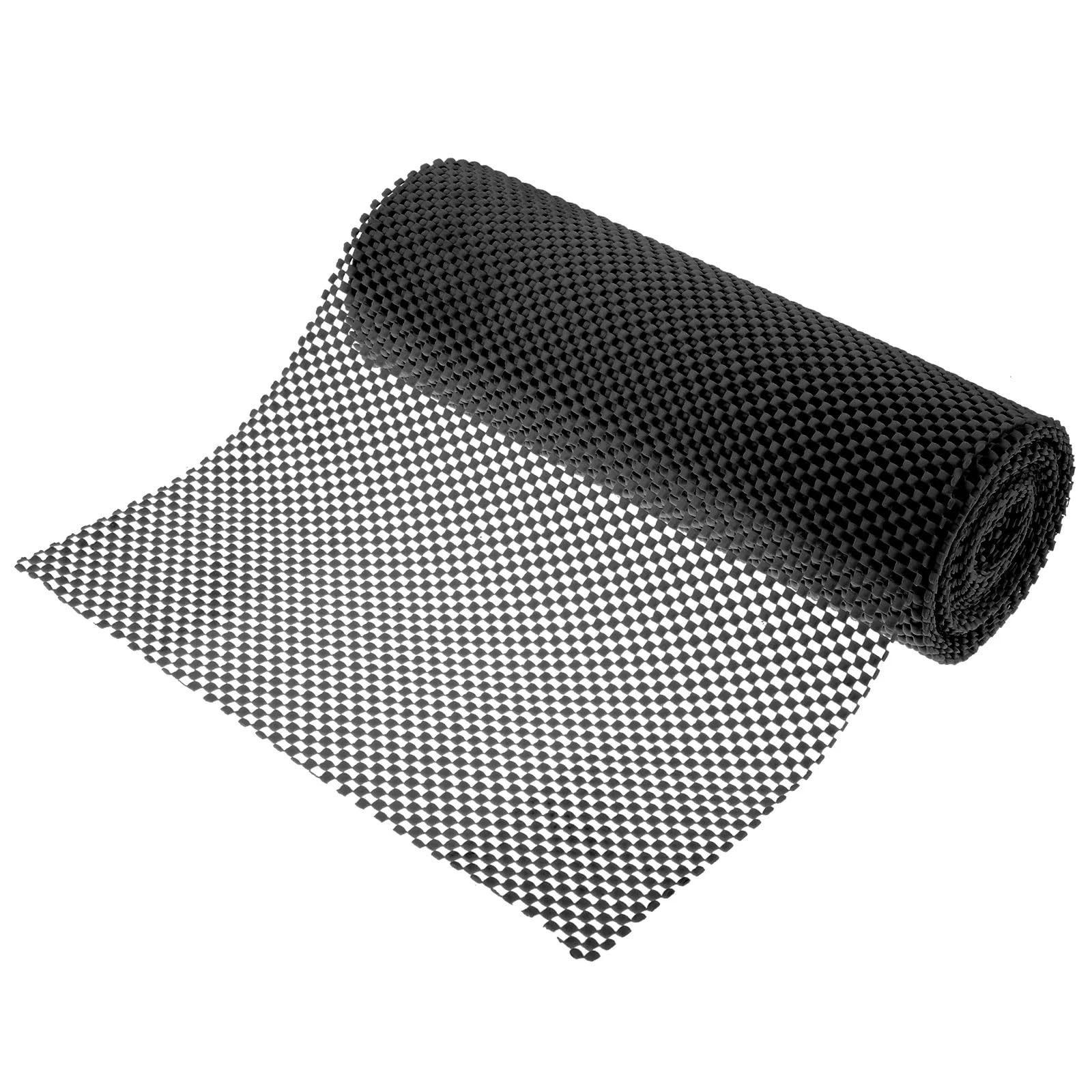 Wkładka do szuflady kuchennej, Dwustronna, antypoślizgowa wyściółka półki z PVC bez kleju do szuflad kuchennych i biurek(0.3x6m Black)