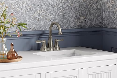 Miniatura 37 de Kohler 27380-4-BN Bellera - Grifo para lavabo de baño, 1.2 gpm, níquel cepillado vibrante Vibrant Brushed Nickel,Cromo pulido,Oil Rubbed