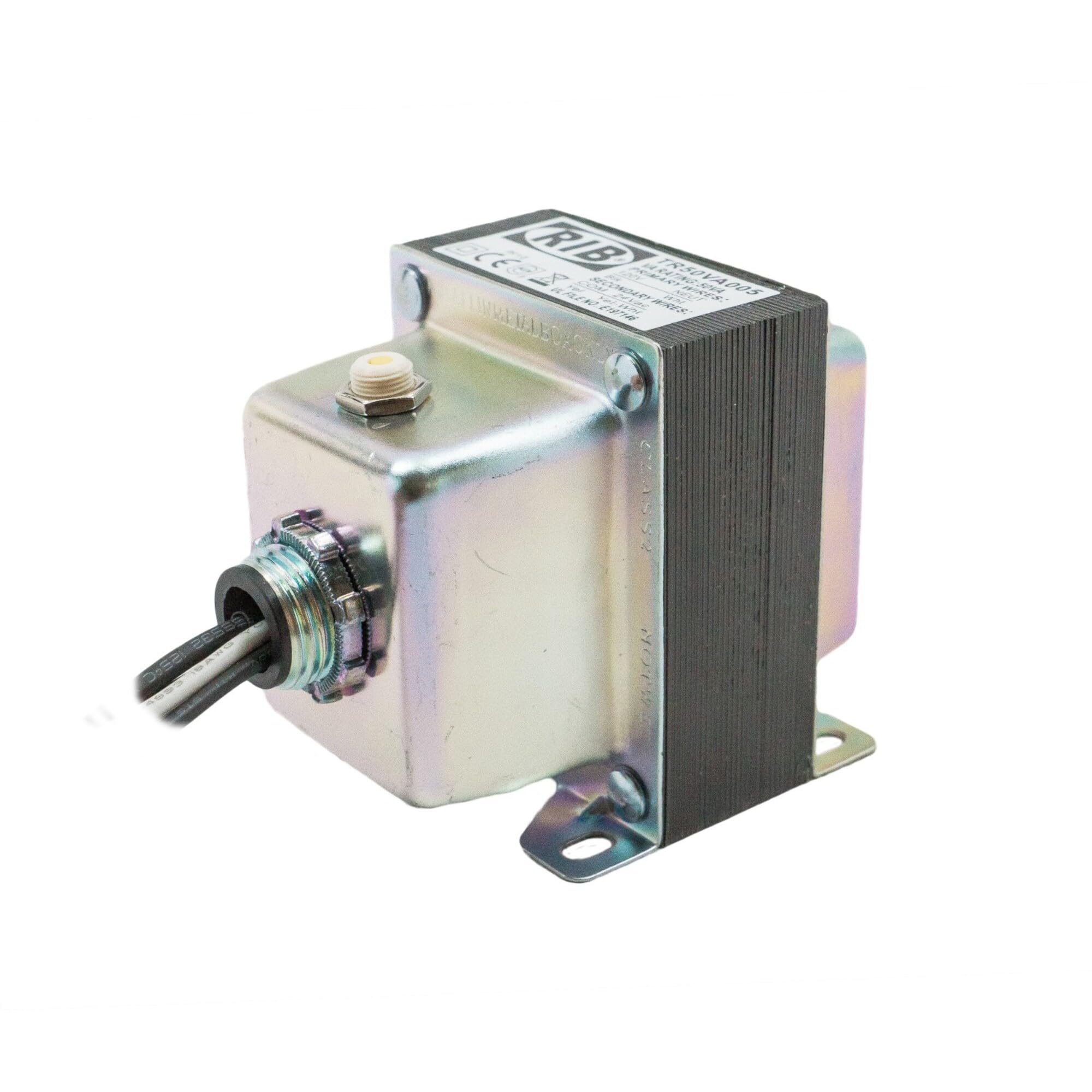 Transformer 50VA 120-24V single hub Class 2 C-UL Listed Cir Break