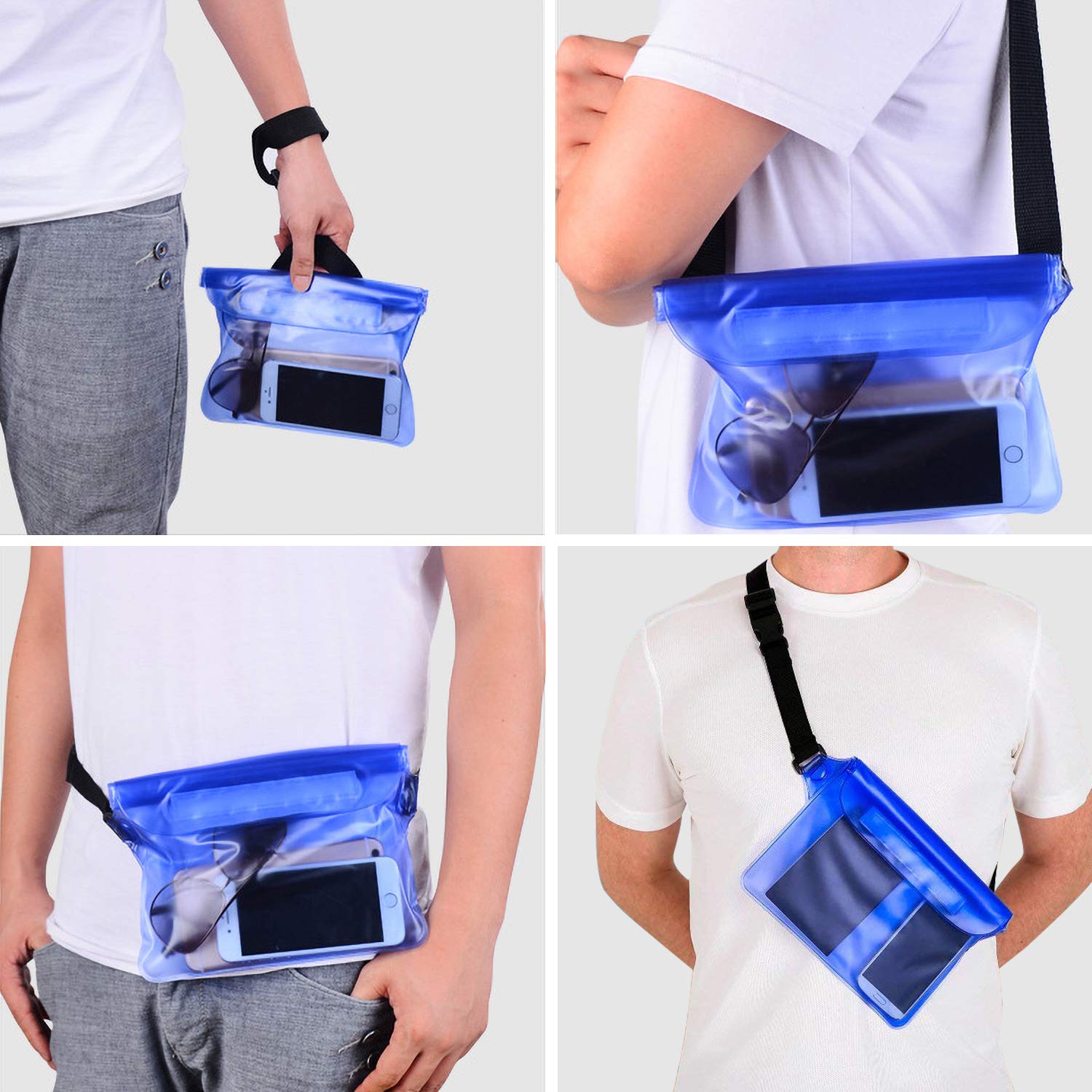 Arteesol Waterproof Pouch Bag Case With Adjustable Waist Strap