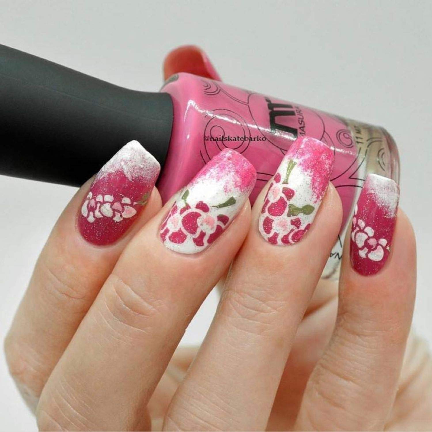 Amazon.com : Whats Up Nails - Orchids Vinyl Stencils for Nail Art