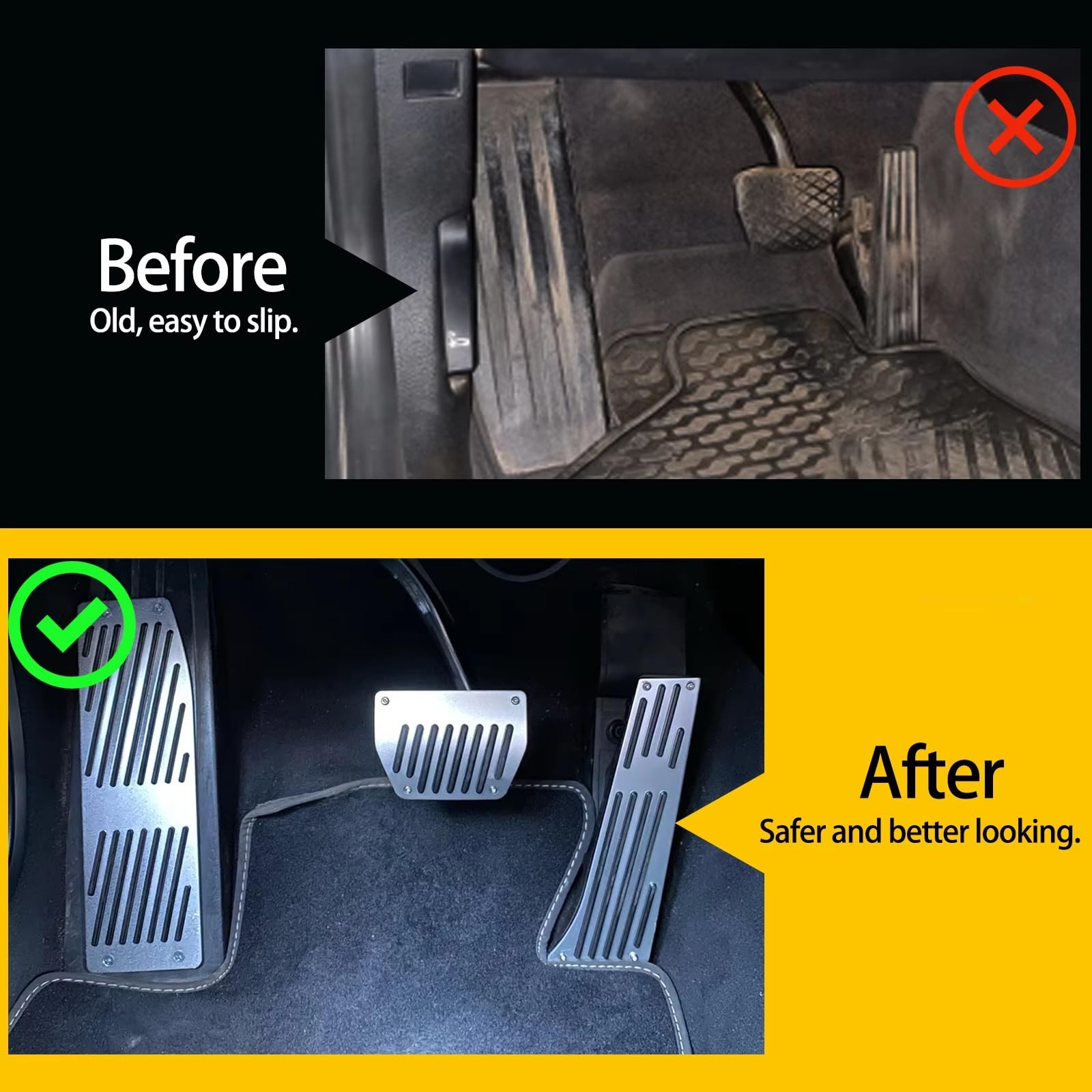 Pedale Freno Frizione Per BMW Serie 1 3 5 6 7 Copri Pedali Freno Frizione | Pedale poggia frizione freno a gas MT AT