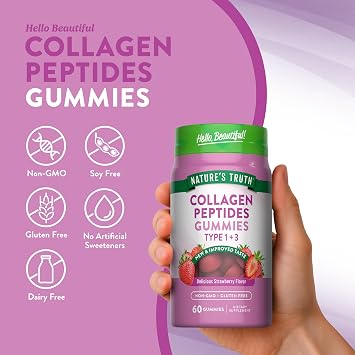 Nature's Truth Collagen Peptide Gummies for Women | 60 Count