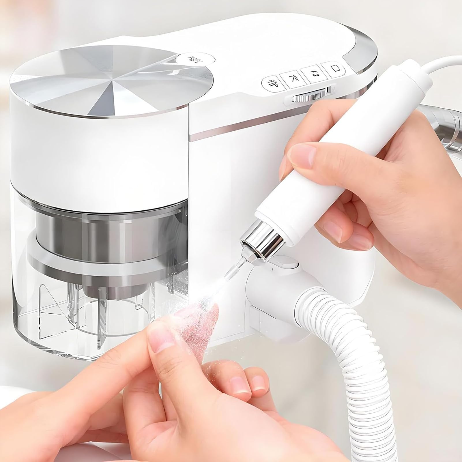 Aspirateur Profesionnel Ponceuse Électrique | Polisseuse à Ongles | 30 000 TR/Min Moteur sans Balais | Aspirateur de Poussière pour Artisans et Cliniques Esthétiques
