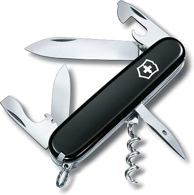 Victorinox Spartan, Navaja con 12 funciones, incluyendo hoja, sacacorchos y abrelatas
