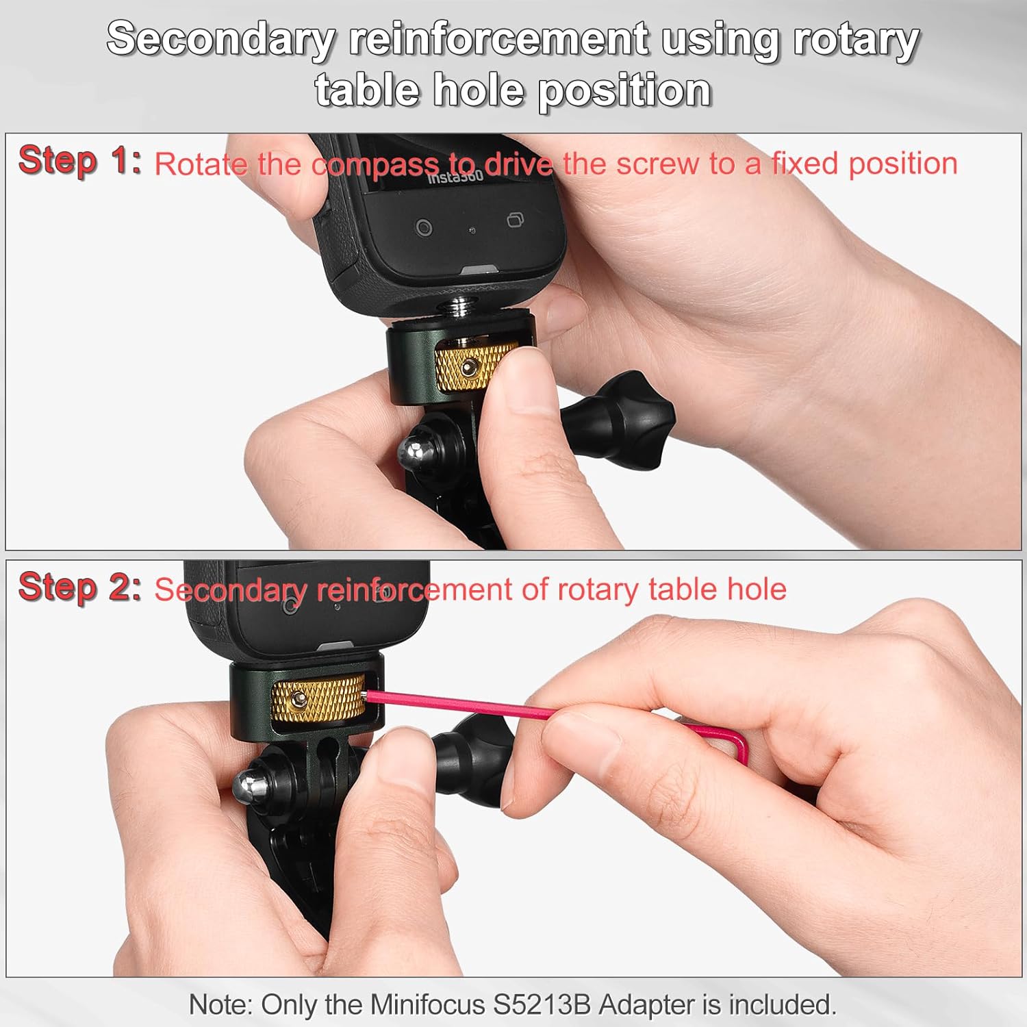 Gopro to 1/4" Adapter, 2Pcs Aluminum Camera Tripod Mount Adapter, 1/4" Screw Head Camera Mount for Gopro Hero 13/12/11/10/9/8, Insta360 X5/X4/X3, DJI Osmo, AKASO and Other Standard 1/4" Accessories
