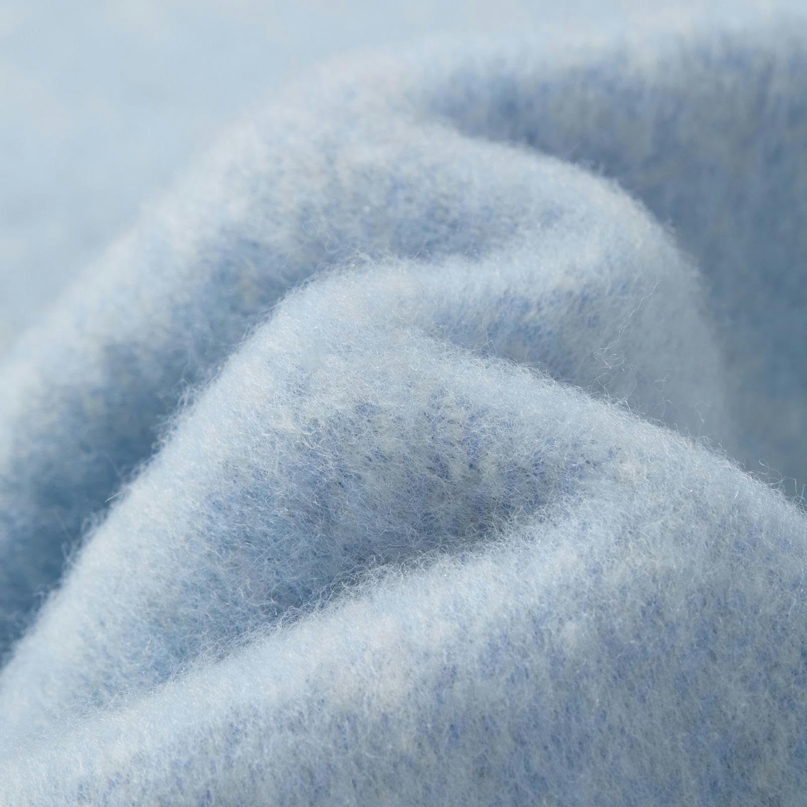 Sciarpa Donna Sciarpa di Lana da Donna Autunno Inverno - Colore A Contrasto, Calda E Spessa, Versatile Sciarpe E Stole da Donna con Nappe-blu-210 * 22 Cm
