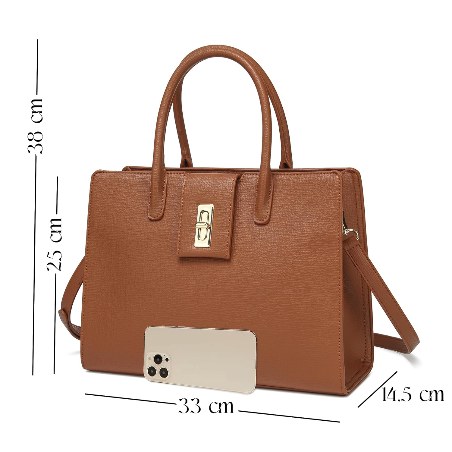 Bolsa Feminina Tote Bag média para Notebook 13″ com Alça de Mão e Transversal Couro Sintético com Zíper e Bolsos Internos Casual e Elegante em promoção! Veja a oferta e mais achadinhos de Bolsas 4 Hoje é o melhor dia para comprar Bolsa Feminina Tote Bag média para Notebook 13″ com Alça de Mão e Transversal Couro Sintético com Zíper e Bolsos Internos Casual e Elegante com aquele preço maroto! Promoção! Aproveite a oferta! 4