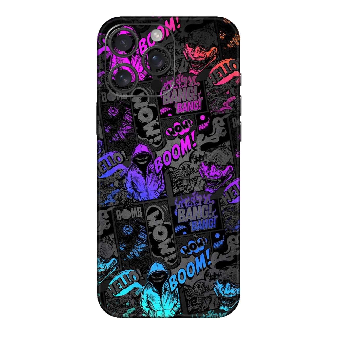 Mobile Skins Compatible with Apple iPhone 16 PRO Skin Not Back Cover, Camera & Back Protector Mobile Skin Wrap; Apple 16 PRO-DP-177