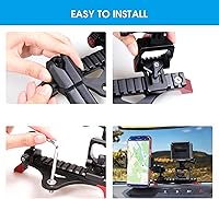 Vista 6 de Soporte de teléfono para Bronco, soporte multifuncional para teléfono celular, soporte de cámara para Ford Bronco 2021-2026 2 puertas 4 puertas