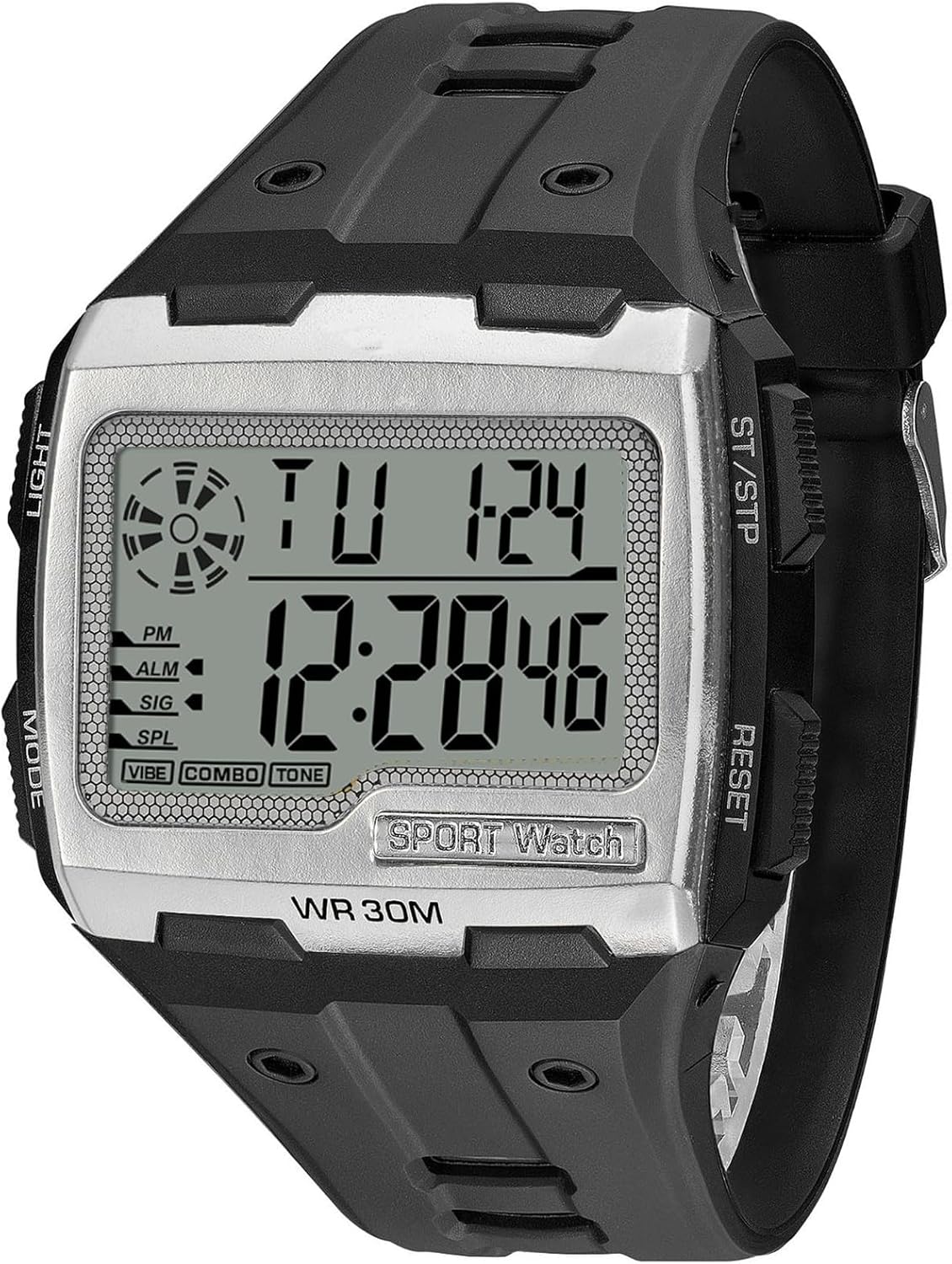ADSBIAOYE Square Mens Digital Watch Outdoor Sports