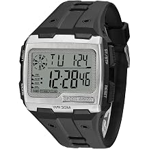 ADSBIAOYE Square Mens Digital Watch Outdoor Sports Multi-Function Watch LED Waterproof Chronograph Electronic Watches