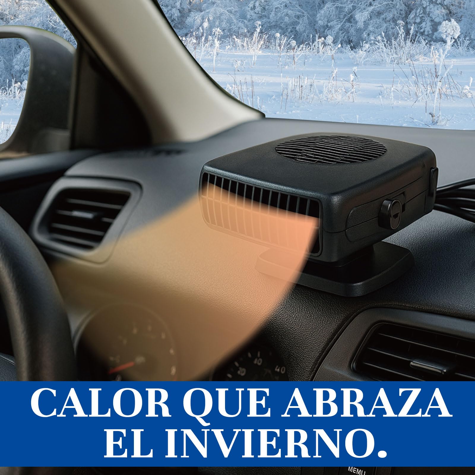 calefactor coche 12v,Kit de Calefacción Invierno Coche 150W calefactor coche mechero,niebla Coche Ventilador Calefacción Refrigeración 2 en 1 para Parabrisas