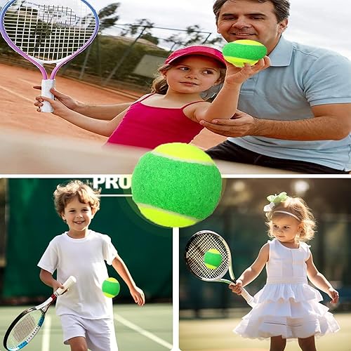 Miniatura 7 de Pelotas de tenis de baja compresión para principiantes, jóvenes, niños, entrenamiento para un fácil transporte