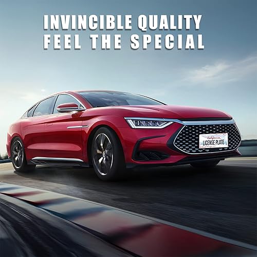 Miniatura 4 de 2 unidades hermosos marcos de matrícula con diseño de flor de cerezo personalizan el marco de matrícula floral, accesorios de automóvil, decoración